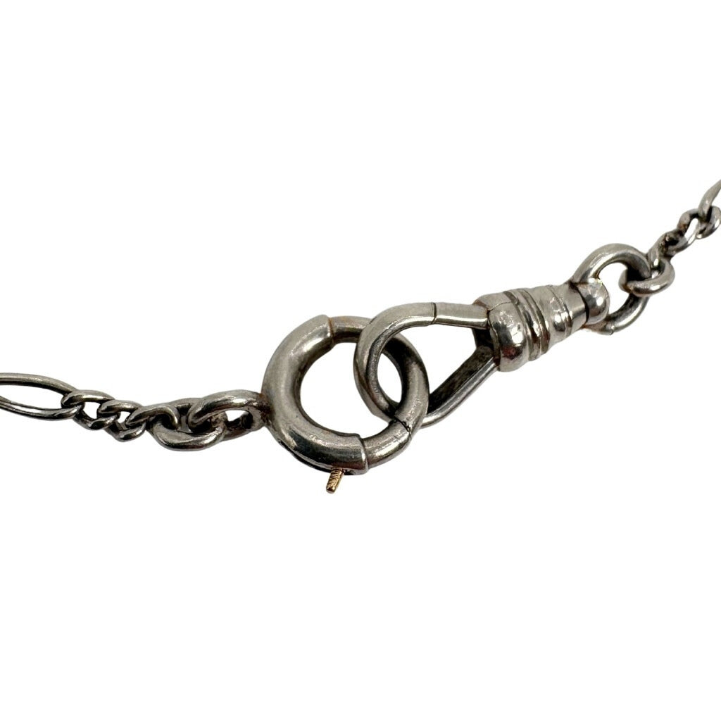 Art Deco Pearl Platinum Station Necklace