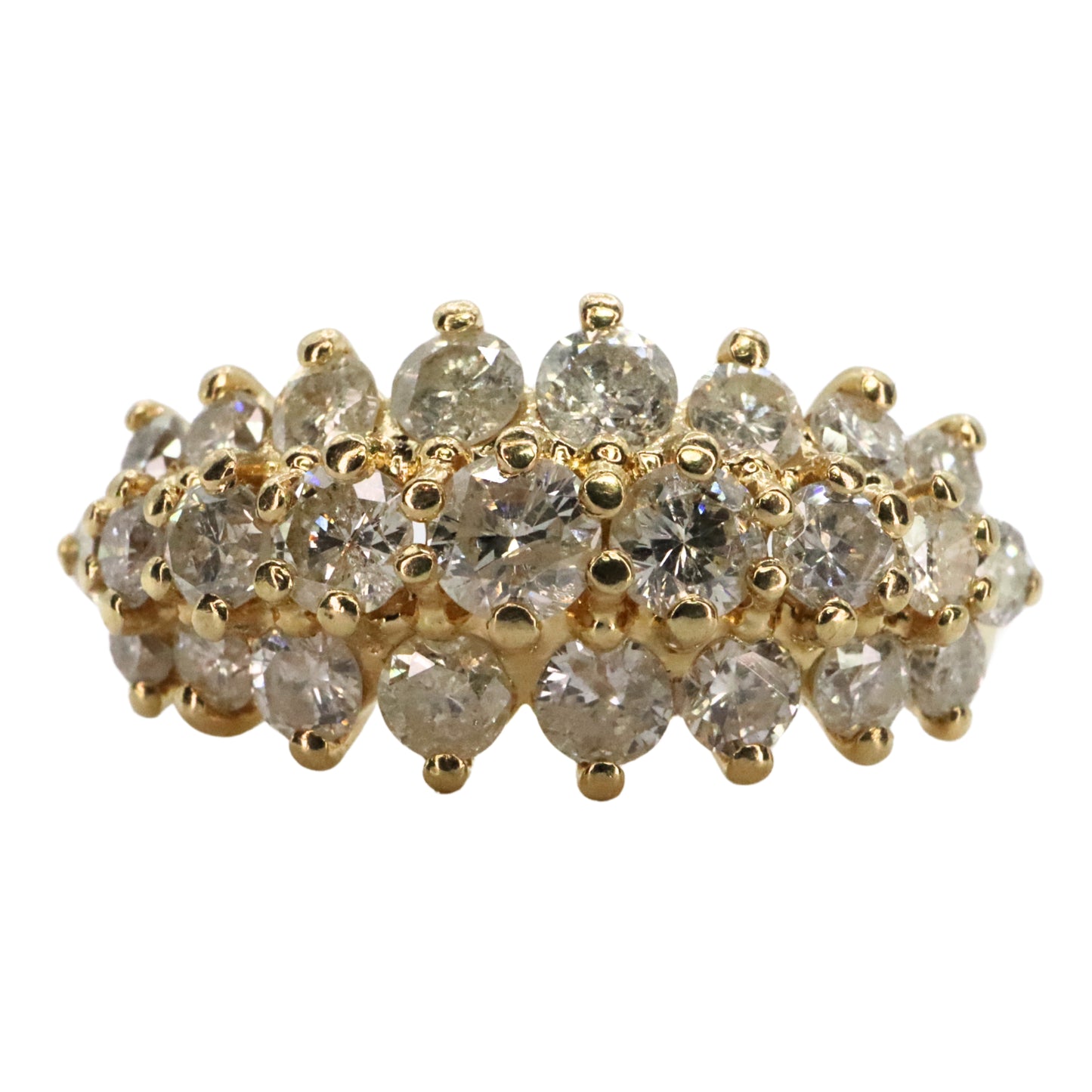 Vintage Diamond 14k Yellow Gold Band Ring