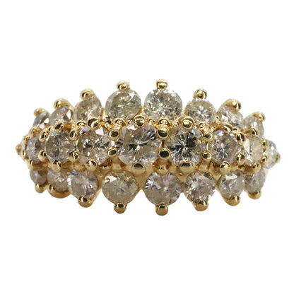Vintage Diamond 14k Yellow Gold Band Ring