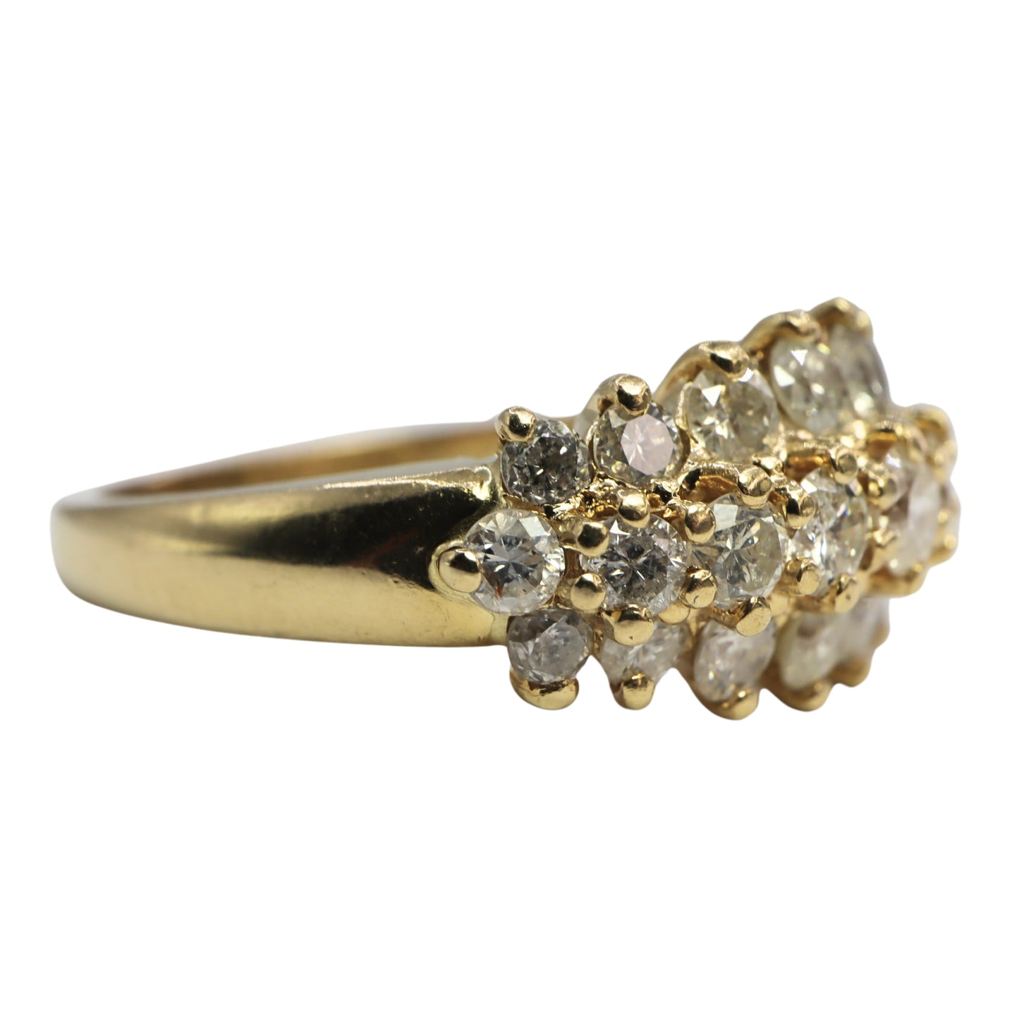 Vintage Diamond 14k Yellow Gold Band Ring