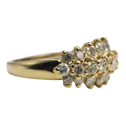Vintage Diamond 14k Yellow Gold Band Ring