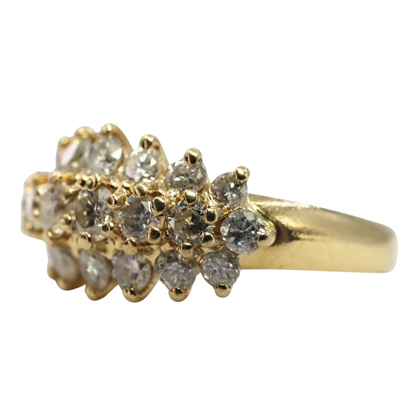 Vintage Diamond 14k Yellow Gold Band Ring