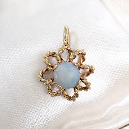 Vintage Opal 14k Yellow Gold Charm