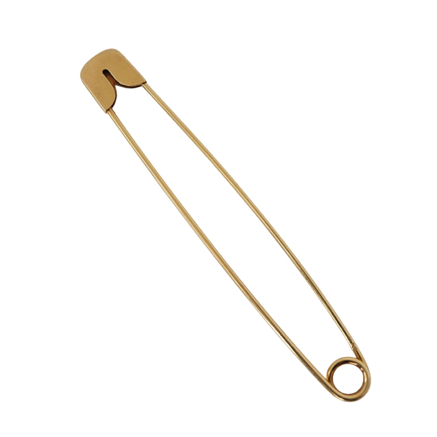 Vintage Cartier New York 18k Gold Large Safety Pin