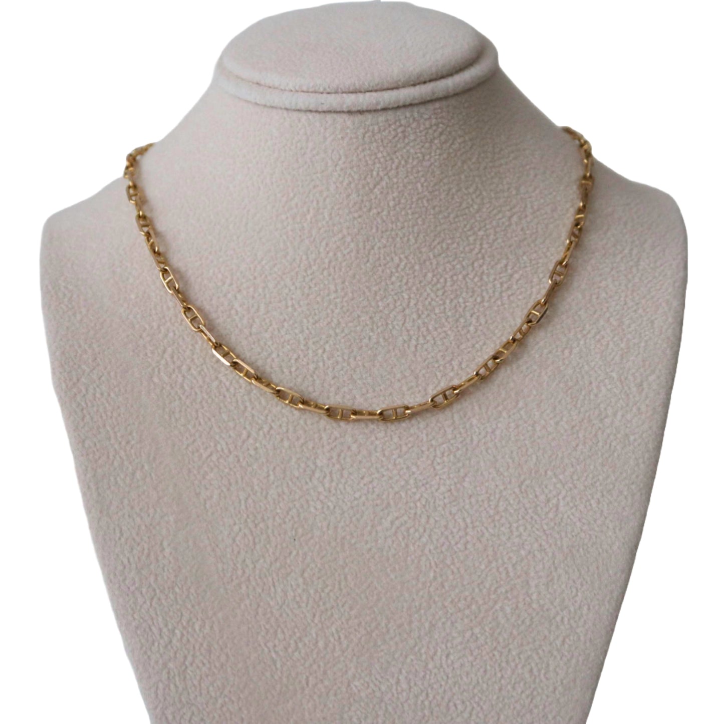 Vintage 14k Yellow Gold Mariner's Link Necklace