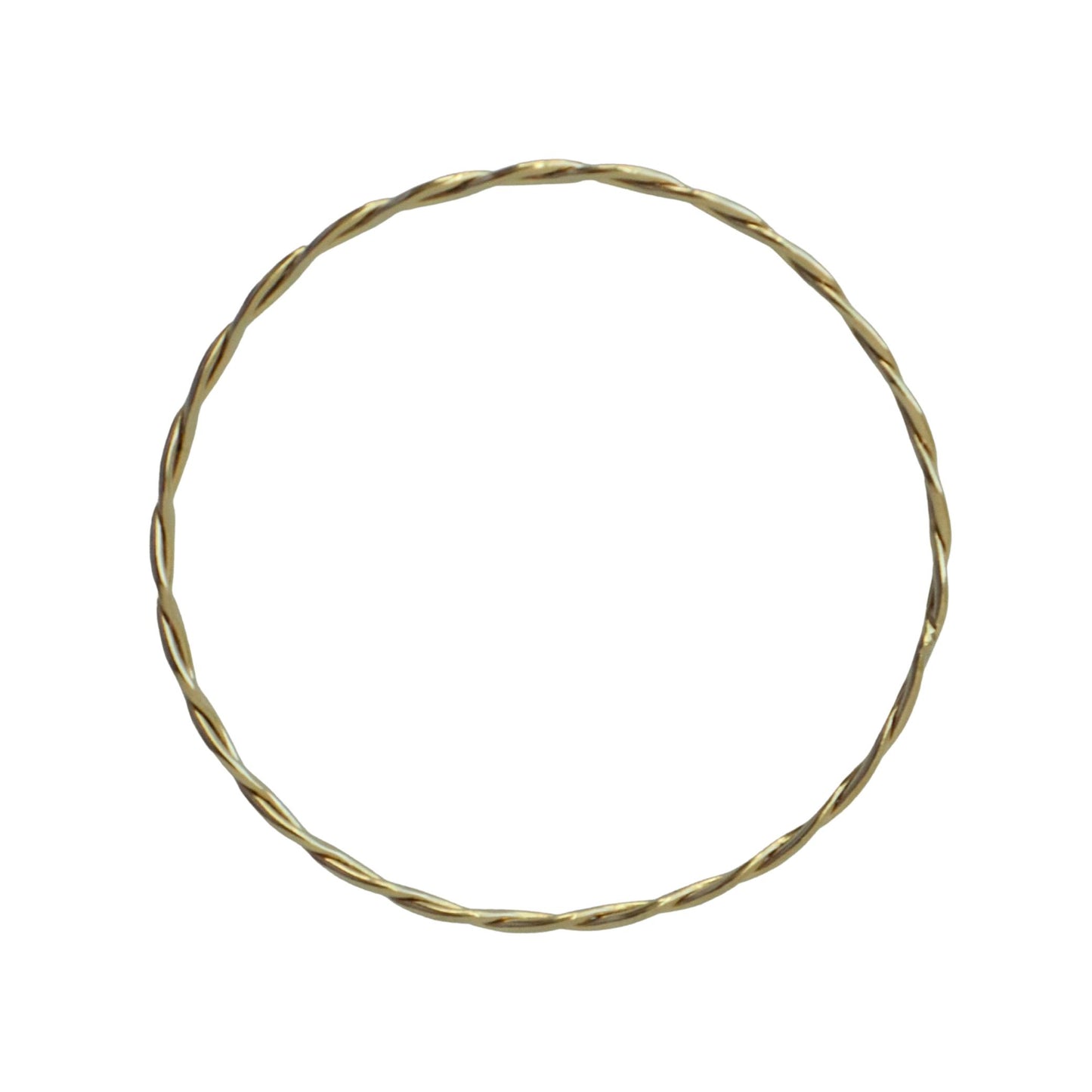 Vintage 14k Yellow Gold Twist Bangle