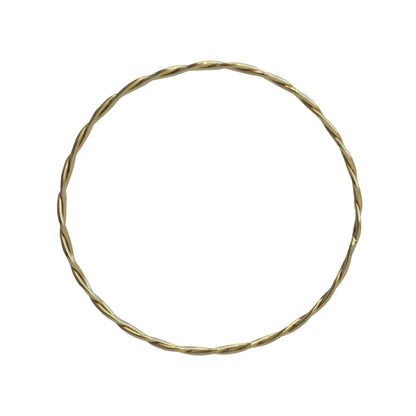 Vintage 14k Yellow Gold Twist Bangle