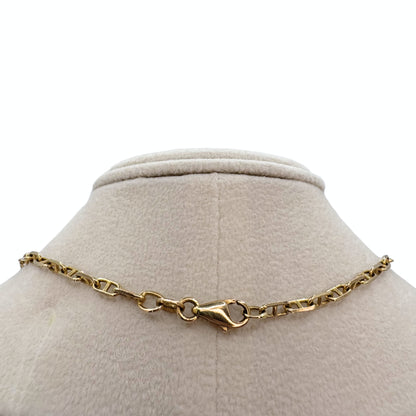 Vintage 14k Yellow Gold Mariner's Link Necklace