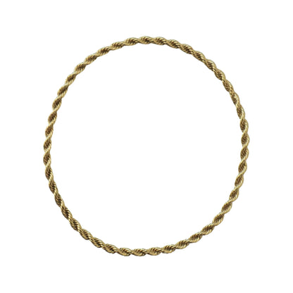 Vintage 14k Yellow Gold Rope Bangle
