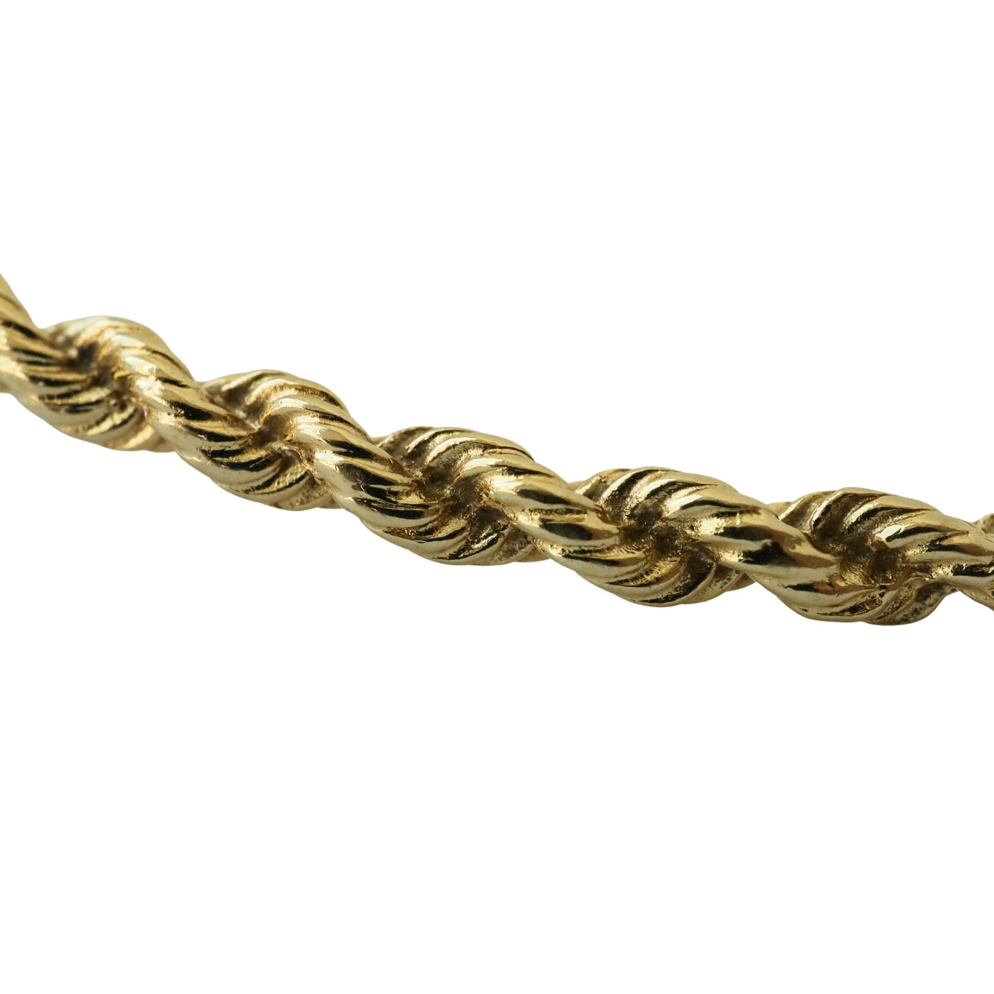 Vintage 14k Yellow Gold Rope Bangle