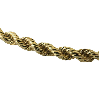 Vintage 14k Yellow Gold Rope Bangle